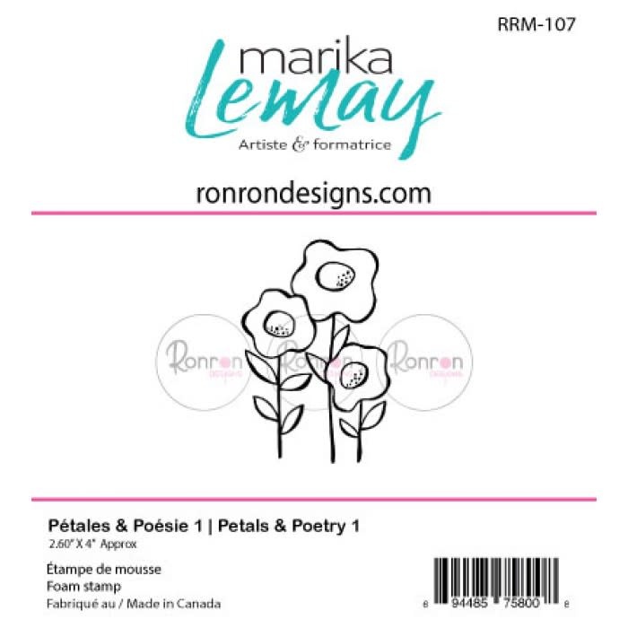 RONRON DESIGNS RONRON DESIGNS PÉTALES & POÉSIE 1 FOAM STAMP