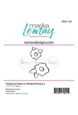 RONRON DESIGNS RONRON DESIGNS PÉTALES & POÉSIE 2 FOAM STAMP SET