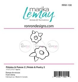 RONRON DESIGNS RONRON DESIGNS PÉTALES & POÉSIE 2 FOAM STAMP SET