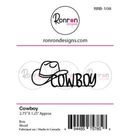RONRON DESIGNS RONRON DESIGNS COWBOY WOOD PIECES