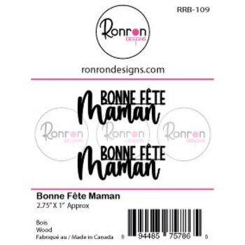 RONRON DESIGNS RONRON DESIGNS BONNE FÊTE MAMAN WOOD PIECES