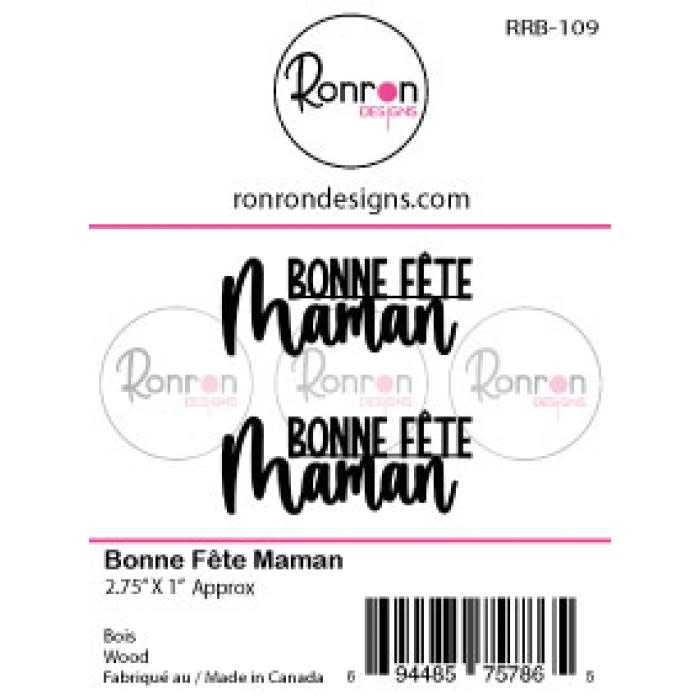 RONRON DESIGNS RONRON DESIGNS BONNE FÊTE MAMAN WOOD PIECES