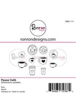 RONRON DESIGNS RONRON DESIGNS PAUSE CAFÉ WOOD PIECES