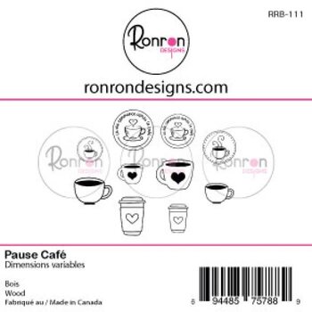 RONRON DESIGNS RONRON DESIGNS PAUSE CAFÉ WOOD PIECES