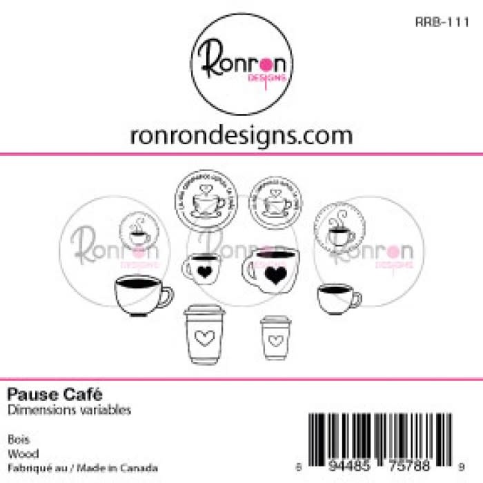 RONRON DESIGNS RONRON DESIGNS PAUSE CAFÉ WOOD PIECES