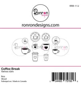 RONRON DESIGNS RONRON DESIGNS COFFEE BREAK WOOD PIECES