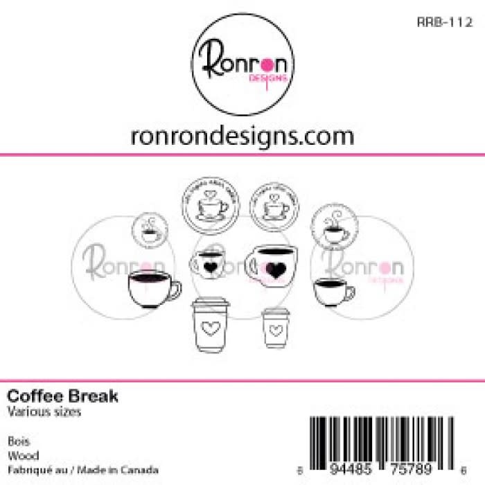 RONRON DESIGNS RONRON DESIGNS COFFEE BREAK WOOD PIECES