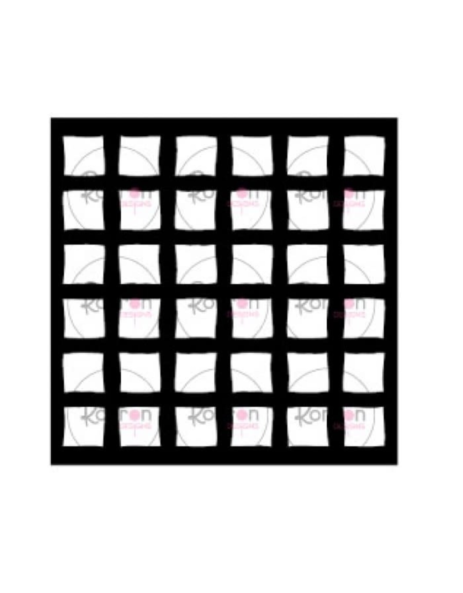 RONRON DESIGNS RONRON DESIGNS CARRÉS IMPARFAITS STENCIL