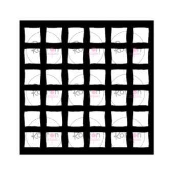 RONRON DESIGNS RONRON DESIGNS CARRÉS IMPARFAITS STENCIL