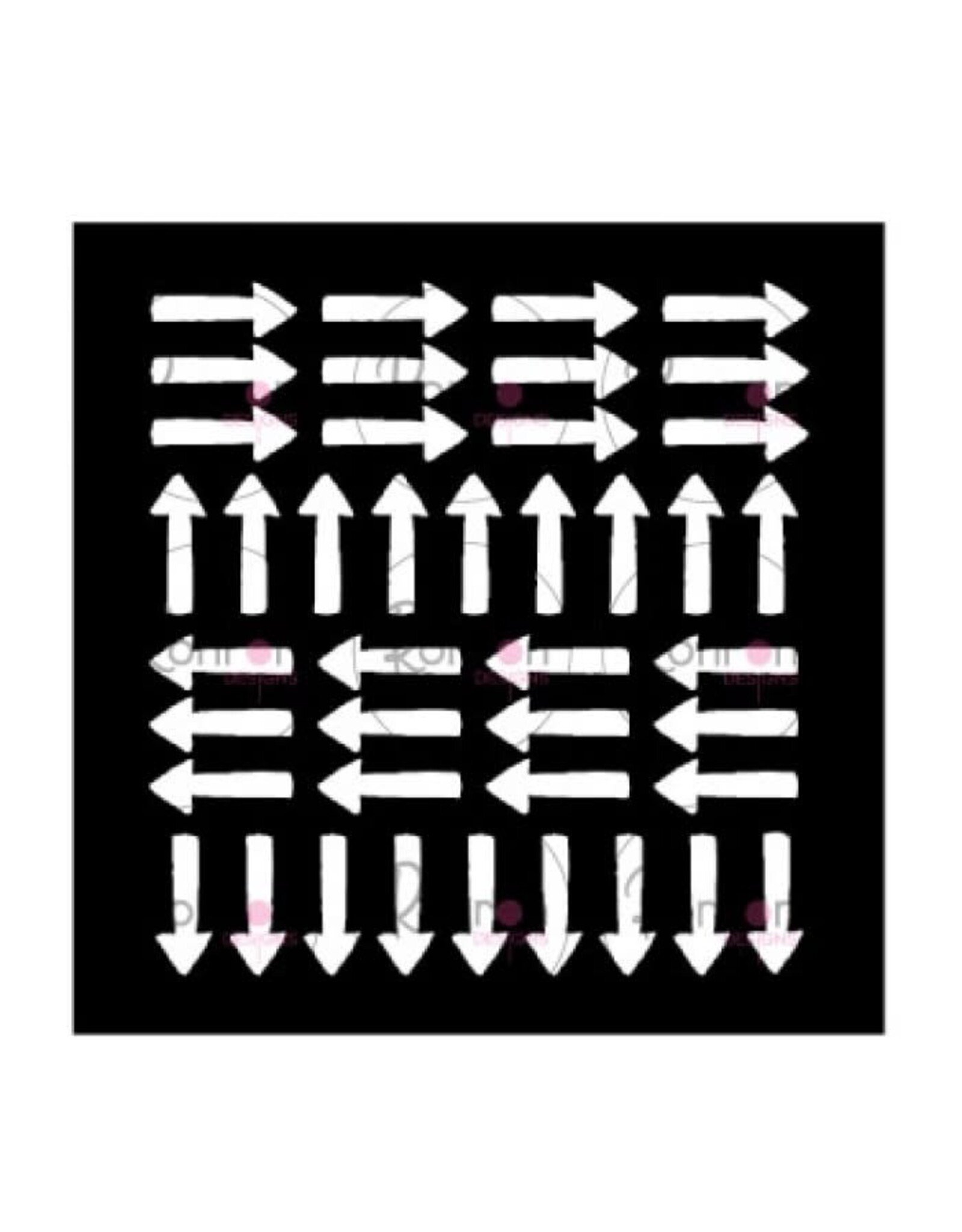RONRON DESIGNS RONRON DESIGNS FLÈCHES DANS TOUS LES SENS STENCIL
