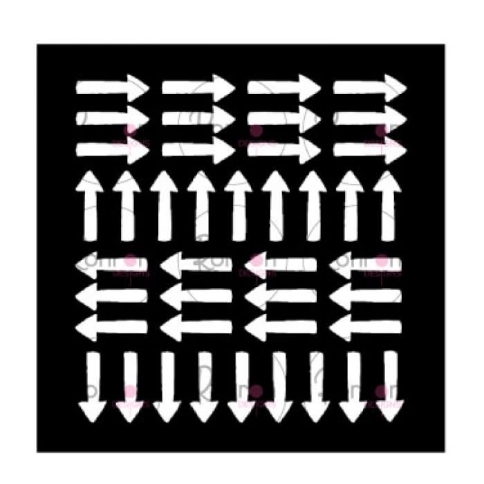 RONRON DESIGNS RONRON DESIGNS FLÈCHES DANS TOUS LES SENS STENCIL