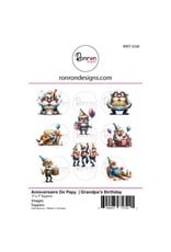 RONRON DESIGNS RONRON DESIGNS ANNIVERSAIRE DE PAPY TOPPERS