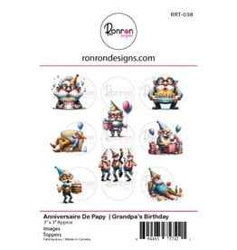 RONRON DESIGNS RONRON DESIGNS ANNIVERSAIRE DE PAPY TOPPERS