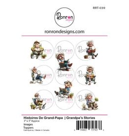 RONRON DESIGNS RONRON DESIGNS HISTOIRES DE GRAND-PAPA TOPPERS