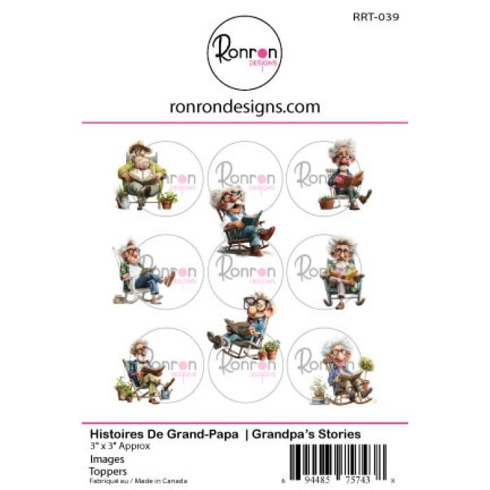 RONRON DESIGNS RONRON DESIGNS HISTOIRES DE GRAND-PAPA TOPPERS
