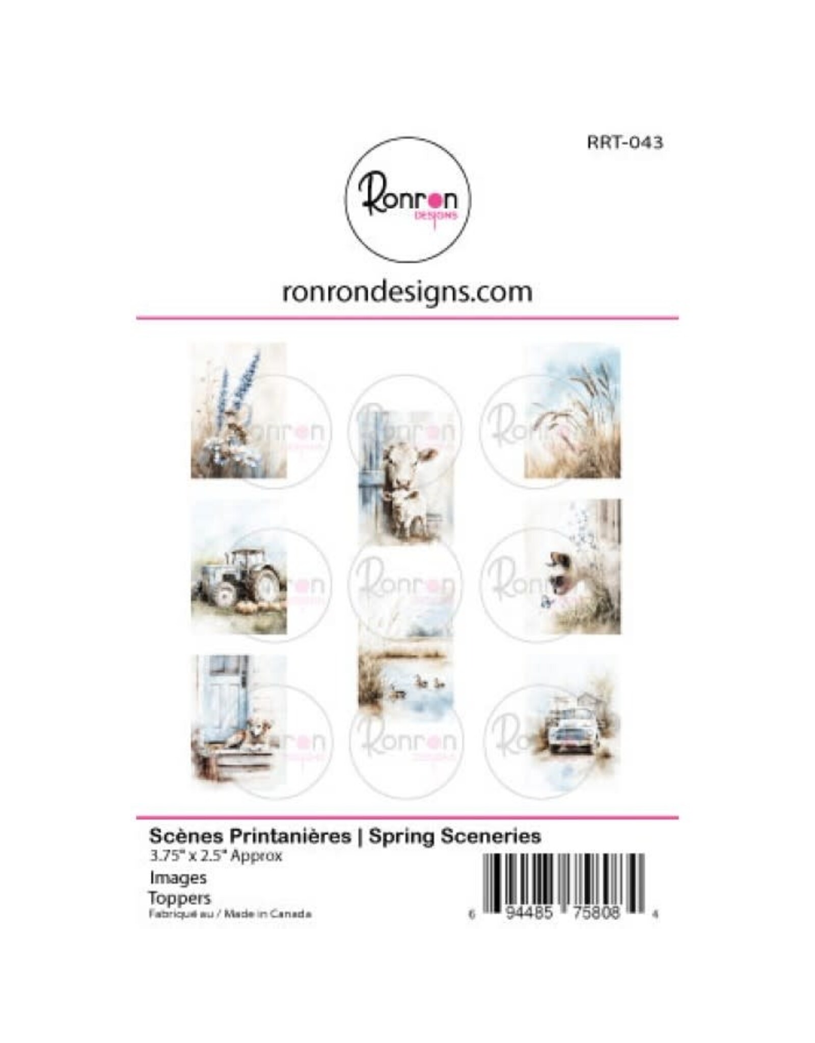 RONRON DESIGNS RONRON DESIGNS SCÈNES PRINTANIÈRES TOPPERS
