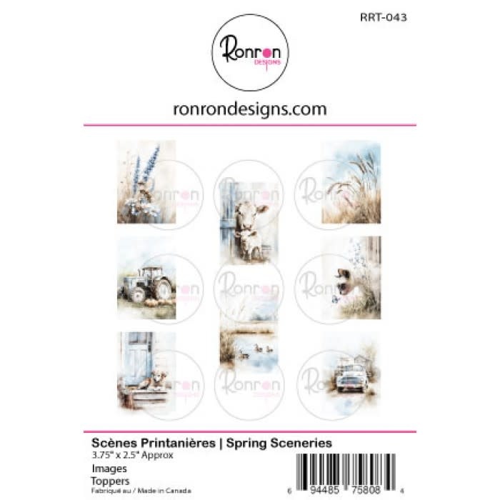 RONRON DESIGNS RONRON DESIGNS SCÈNES PRINTANIÈRES TOPPERS