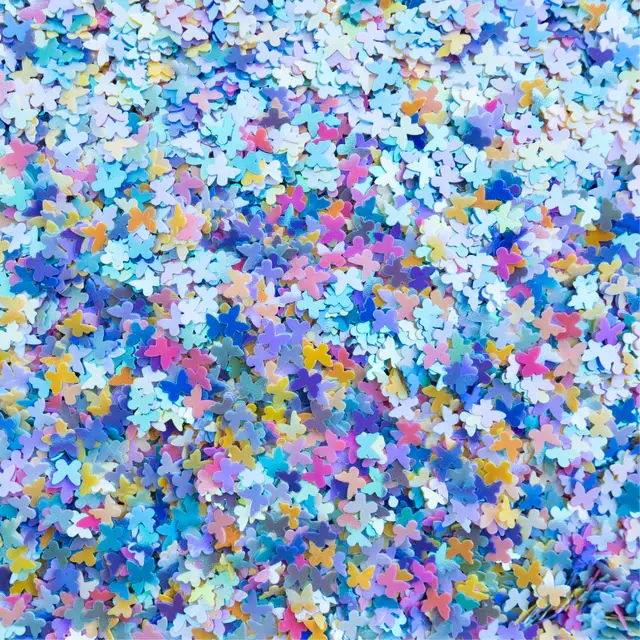 TRINITY STAMPS TRINITY STAMPS FLITTER GLITTER IRIDESCENT BUTTERFLY CONFETTI EMBELLISHMENTS
