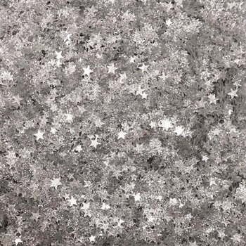 TRINITY STAMPS TRINITY STAMPS SILVER SPARKLE STARS CONFETTI EMBELLISHMENTS