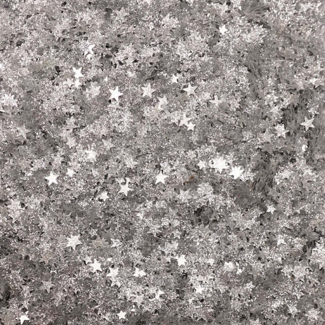 TRINITY STAMPS TRINITY STAMPS SILVER SPARKLE STARS CONFETTI EMBELLISHMENTS