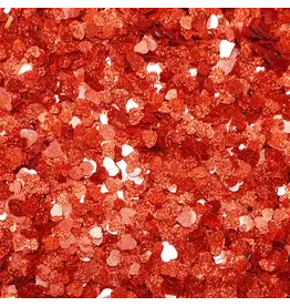 TRINITY STAMPS TRINITY STAMPS RED SPARKLE HEARTS CONFETTI EMBELLISHMENTS