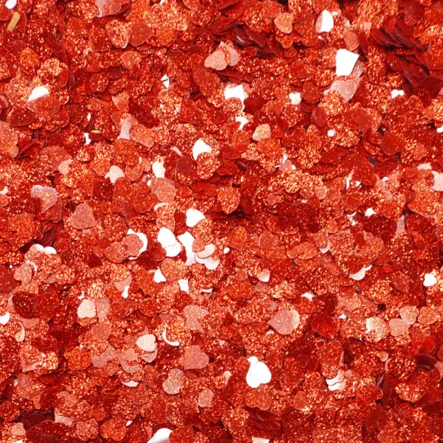 TRINITY STAMPS TRINITY STAMPS RED SPARKLE HEARTS CONFETTI EMBELLISHMENTS