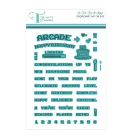 TRINITY STAMPS TRINITY STAMPS 8-BIT BIRTHDAY COORDINATING DIE SET