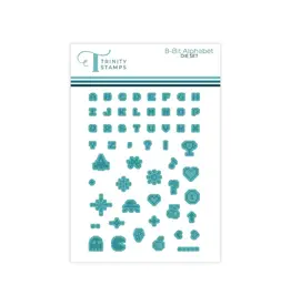 TRINITY STAMPS TRINITY STAMPS 8-BIT ALPHABET COORDINATING DIE SET
