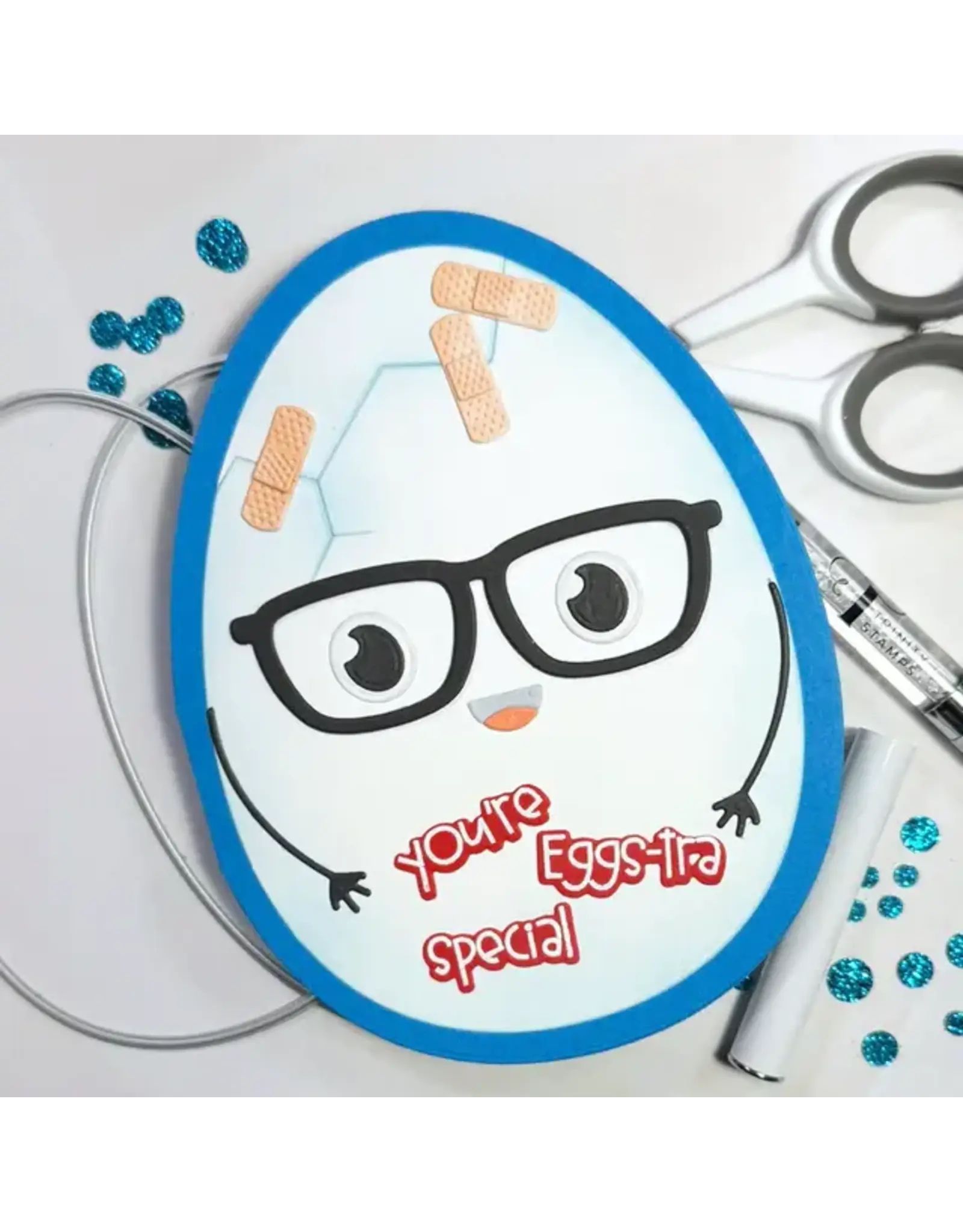 TRINITY STAMPS TRINITY STAMPS EGG-CEPTIONAL SENTIMENTS CLEAR STAMP SET