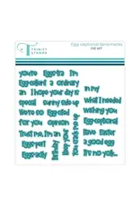TRINITY STAMPS TRINITY STAMPS EGG-CEPTIONAL SENTIMENTS COORDINATING DIE SET