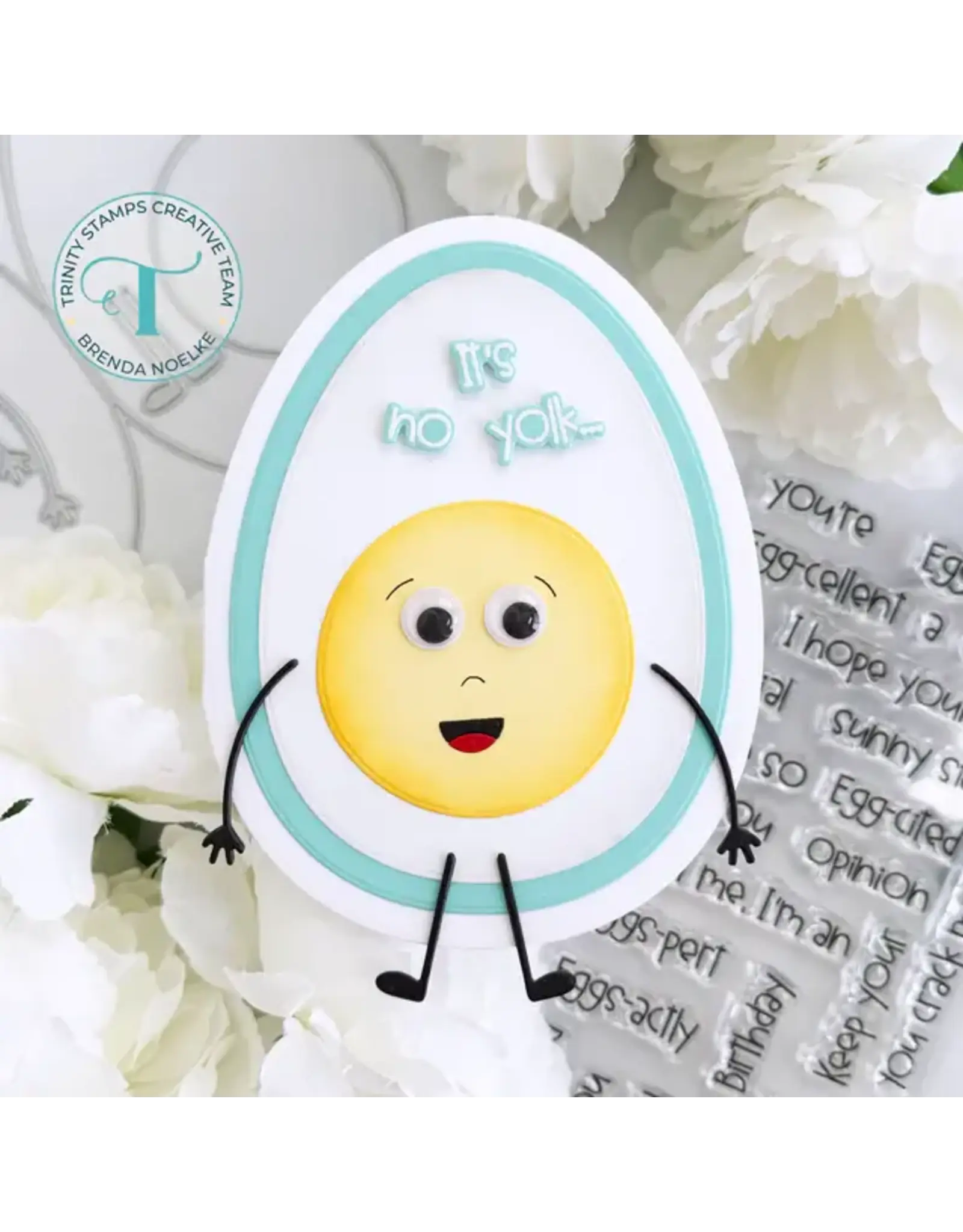 TRINITY STAMPS TRINITY STAMPS EGG-CEPTIONAL SENTIMENTS COORDINATING DIE SET