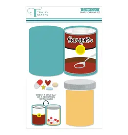 TRINITY STAMPS TRINITY STAMPS SOUP CAN-SHAPED CARD DIE SET