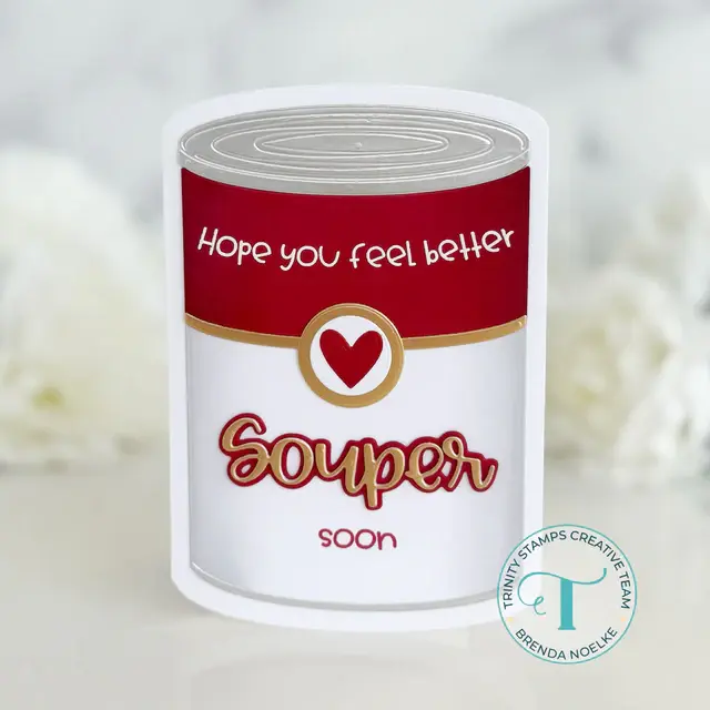 TRINITY STAMPS TRINITY STAMPS SOUP CAN-SHAPED CARD DIE SET