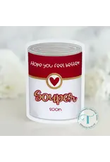 TRINITY STAMPS TRINITY STAMPS SOUP CAN-SHAPED CARD DIE SET