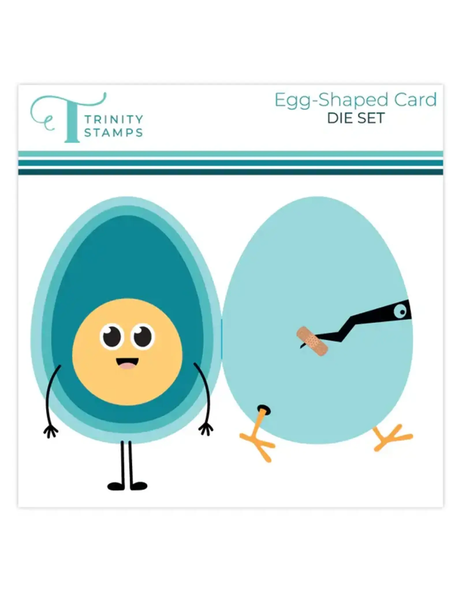 TRINITY STAMPS TRINITY STAMPS EGG-SHAPED CARD DIE SET