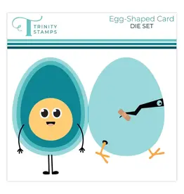 TRINITY STAMPS TRINITY STAMPS EGG-SHAPED CARD DIE SET