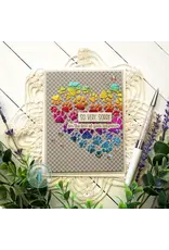 TRINITY STAMPS TRINITY STAMPS PAW PRINT HEART 6x6 STENCIL