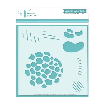TRINITY STAMPS TRINITY STAMPS GRATE GRILLIN' 6x6 STENCIL