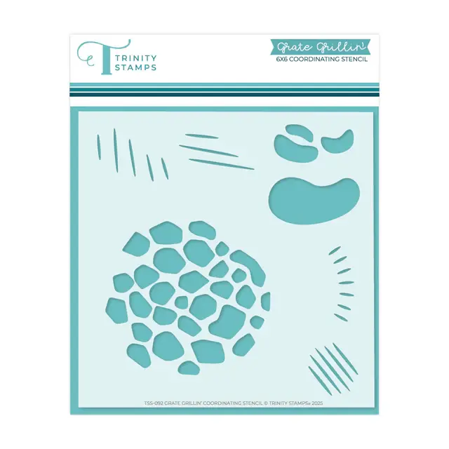 TRINITY STAMPS TRINITY STAMPS GRATE GRILLIN' 6x6 STENCIL