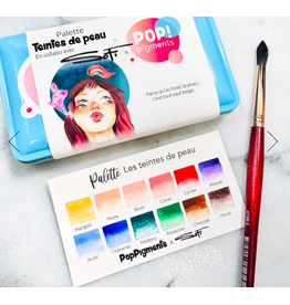 POP! PIGMENTS POP! PIGMENTS AQUARELLE TIENTES DE PEAU 12/PK
