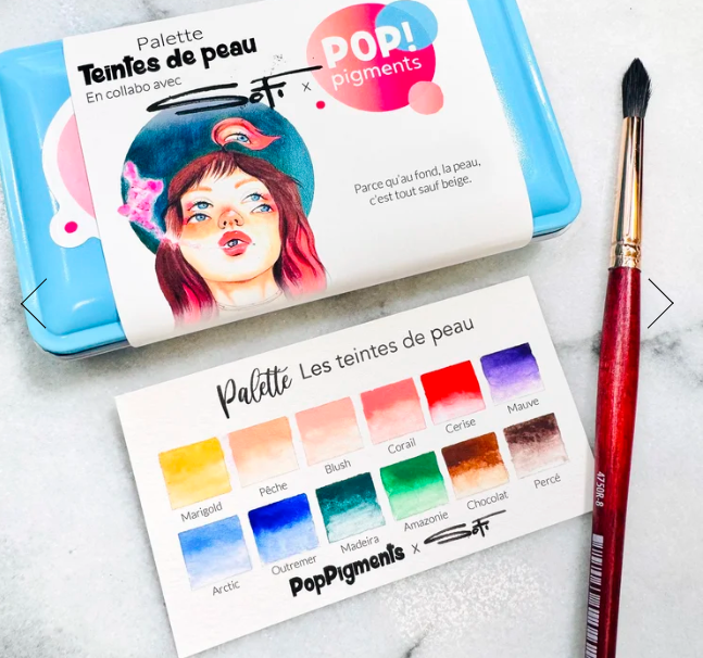 POP! PIGMENTS POP! PIGMENTS AQUARELLE TIENTES DE PEAU 12/PK