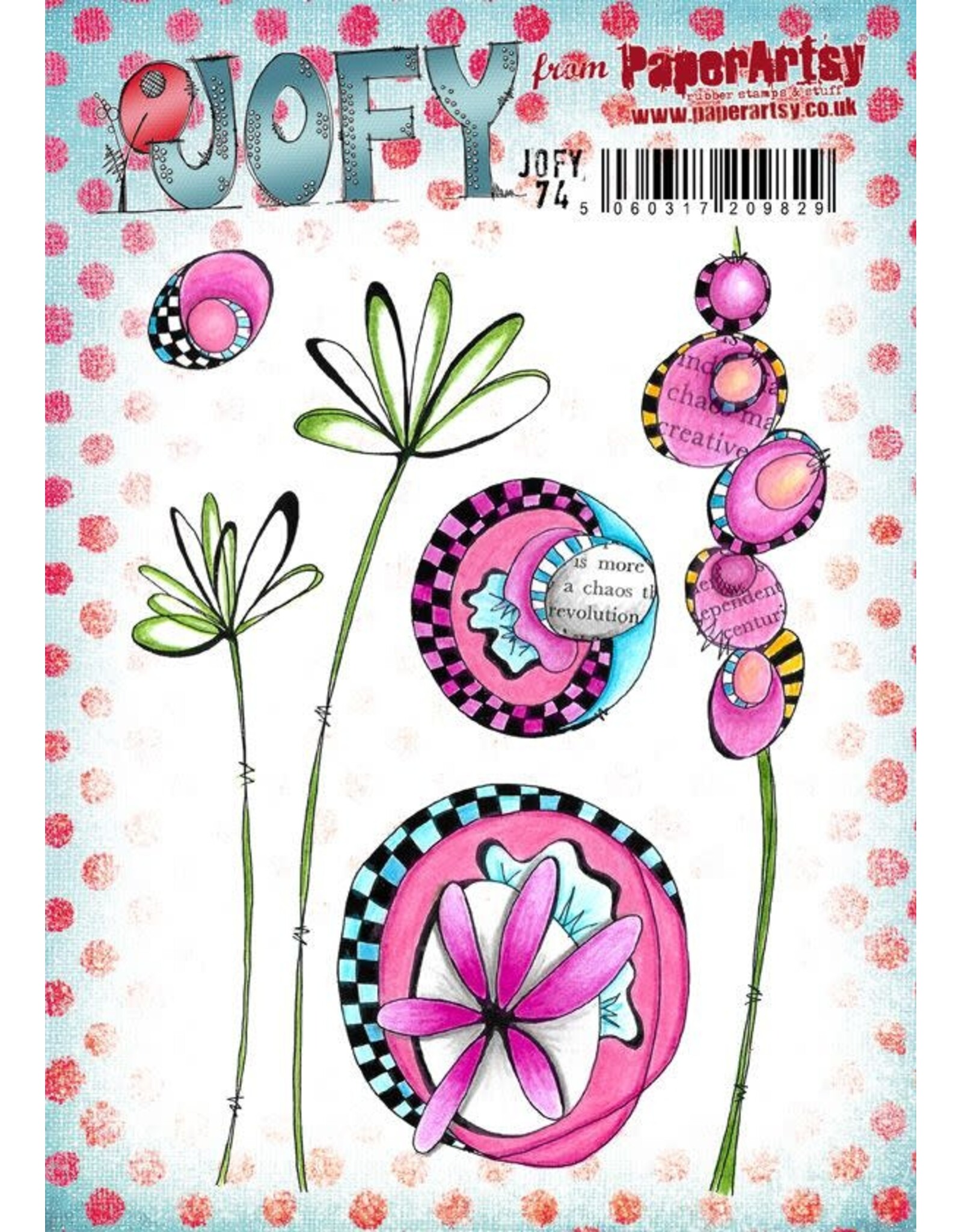 PAPER ARTSY PAPER ARTSY JOFY 74 CLING STAMP SET