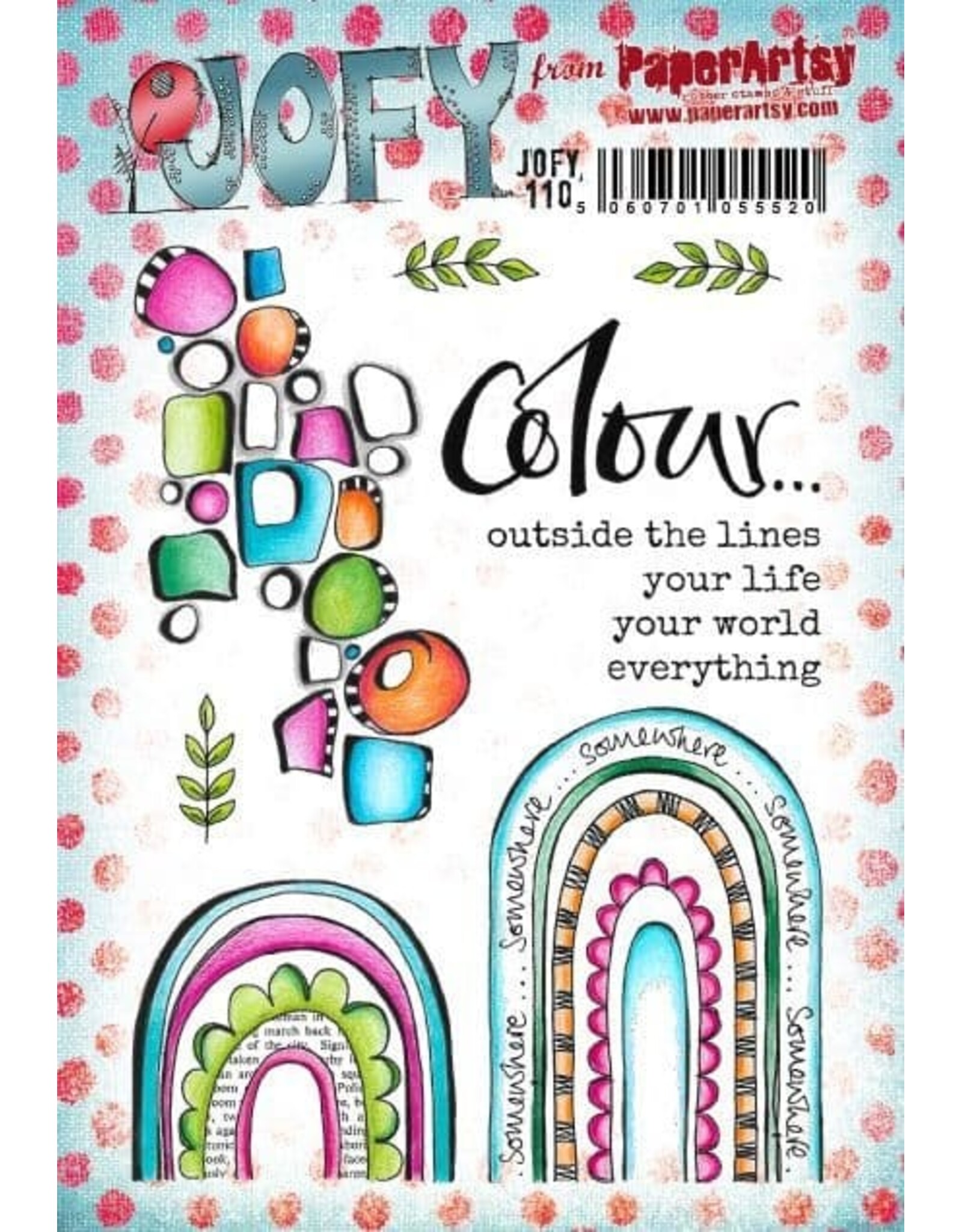 PAPER ARTSY PAPER ARTSY JOFY110 CLING STAMP SET