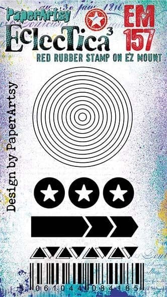 PAPER ARTSY PAPER ARTSY ECLECTICA EM157 MINI CLING STAMP