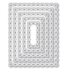 MEMORY BOX MEMORY BOX OVAL EYELET RECTANGLE FRAMES DIE SET