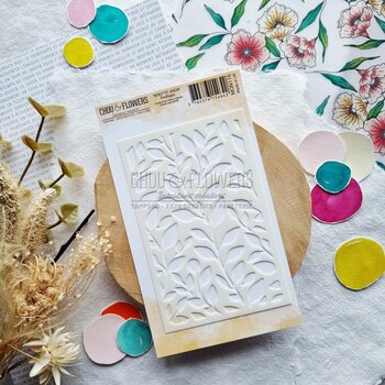 CHOU & FLOWERS CHOU & FLOWERS MON P'TIT JARDIN FEUILLAGES STENCIL