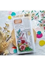 CHOU & FLOWERS CHOU & FLOWERS COLLECTION MON P'TIT JARDIN POETIQUE DL CLEAR STAMP SET