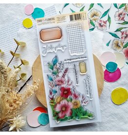 CHOU & FLOWERS CHOU & FLOWERS COLLECTION MON P'TIT JARDIN POETIQUE DL CLEAR STAMP SET