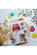 CHOU & FLOWERS CHOU & FLOWERS COLLECTION MON P'TIT JARDIN PIQUE-NIQUE A6 CLEAR STAMP SET