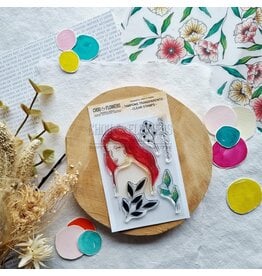 CHOU & FLOWERS CHOU & FLOWERS COLLECTION MON P'TIT JARDIN VISAGE VERS LA LUMIERE A7 CLEAR STAMP SET